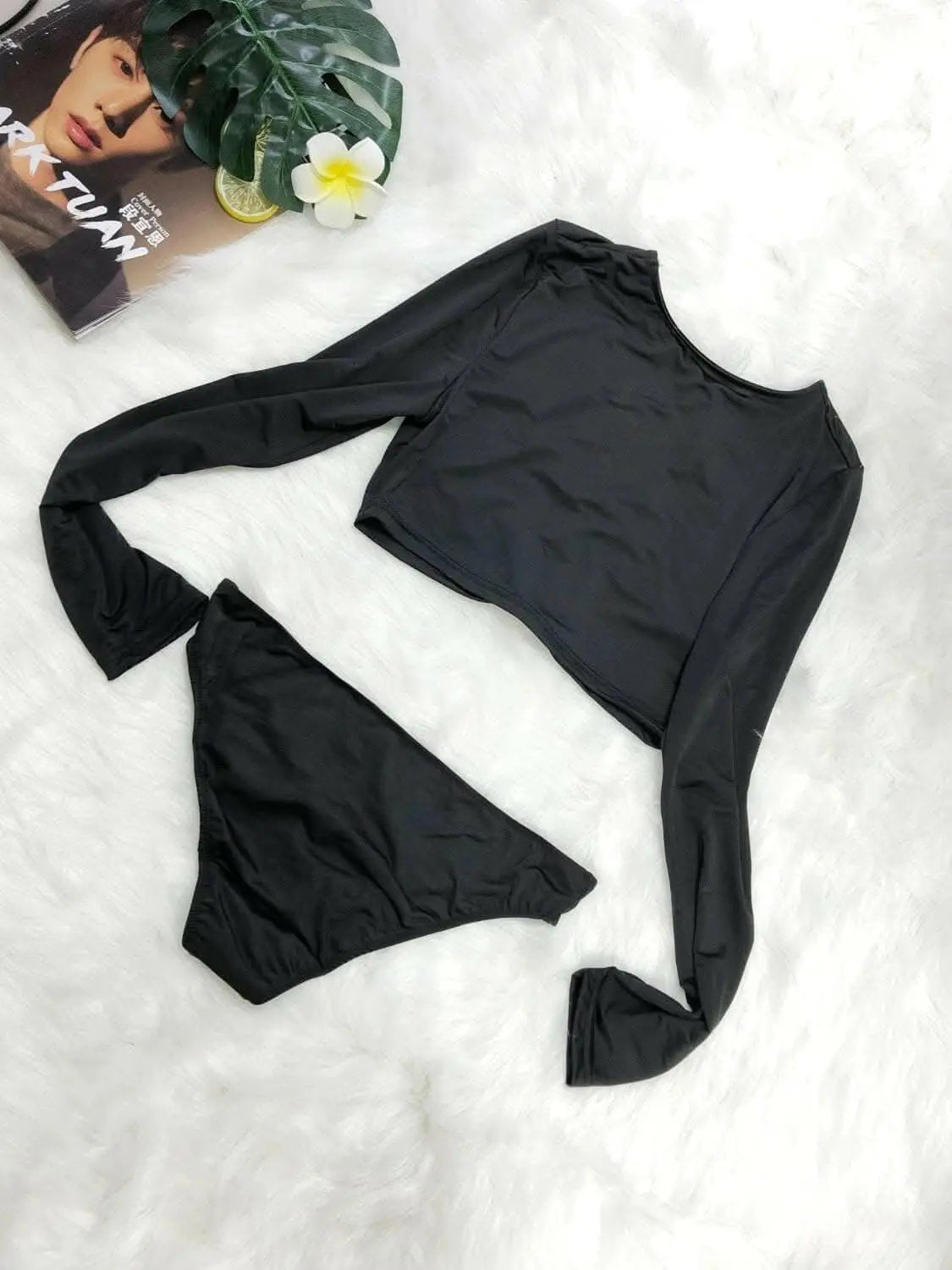 Cozy Long Sleeve Swimwear Set - Love Salve